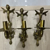 لوستر آینه کنسول شمعدان ساعت دیوارکوب برنز|لوستر و چراغ آویز|کرج, گوهردشت|دیوار