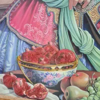 تابلو چوبی قاجاری سنتی|تابلو، نقاشی، عکس|تهران, ائمه اطهار|دیوار