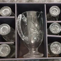 پارچ و لیوان کریستال + سطل یخ کریستال