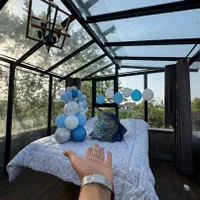 ویلا استخر دار نوساز با کلبه شیشه ای|اجارهٔ کوتاهمدت ویلا و باغ|رویان, |دیوار