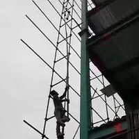 نصب داربست برای نما زیربتن چهارپایه بنرچادرعروسی