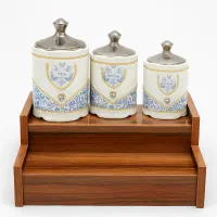 استند جا ادویه ای چوبی