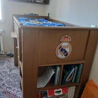 تخت نوجوان چندکاره همراه با تشک و روتختی|تخت و سرویس خواب|پردیس, فاز ۳|دیوار