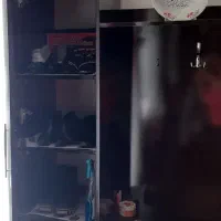 ست پذیرایی قهوه ای نو|جاکفشی، کمد، دراور|بناب, |دیوار