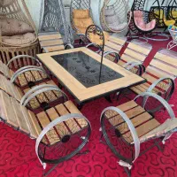 میز آتشدان، میز آتشکده و صندلی باغی با کیفیت بالا|میز و صندلی غذاخوری|خمینیشهر, |دیوار