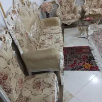 یکدست مبل سلطنتی 9نفره درحدنو|مبلمان خانگی و میز عسلی|دورود, |دیوار