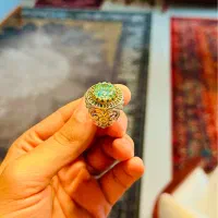 انگشتر نقره موزانایت(الماس روس)