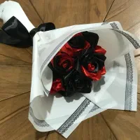 دسته گل روبانی