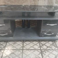 میز تلویزیون شیشه ای