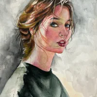 تابلو نقاشی آبرنگ و سفارش چهره|تابلو، نقاشی، عکس|تهران, ائمه اطهار|دیوار