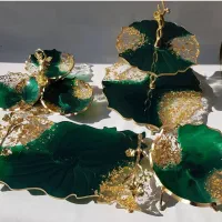 ست پذیرایی و هفت سین رزینی مخصوص شب یلدا و جهیزیه|ظروف سرو و پذیرایی|سپیدان, |دیوار