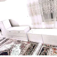 تخت ماشینی کمدسه تیکه در حد نو نو