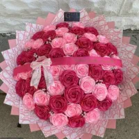 دسته گل روبانی