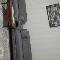مبل ۸ نفره چسترتخت شو  همراه با کاور و جلو مبلی و