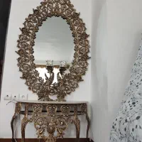 آینه شمعدان با میز|بوفه، ویترین، کنسول|خسروشاه, |دیوار