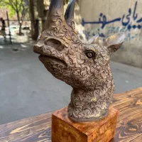 مجسمه دکوری کرگدن|مجسمه، تندیس، ماکت|تبریز, |دیوار