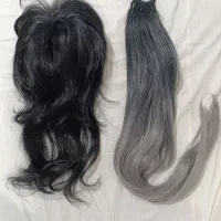 فروش کف سری مشکی و دم اسبی رنگ استخوانی|آرایشی، بهداشتی، درمانی|سرایان, |دیوار