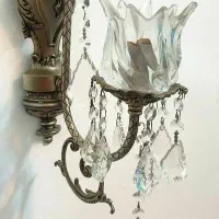 لوستر برنز سنگین + دیوارکوب زیبا