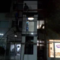 اجرای تابلوونمای کامپوزیت وچوب ترموود|خدمات پیشه و مهارت|قزوین, |دیوار