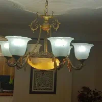 لوستر برنز|لوستر و چراغ آویز|رشت, دیلمان|دیوار