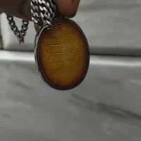 گردنی عقیق و زنجیر نقره|جواهرات|قم, باجک یک|دیوار