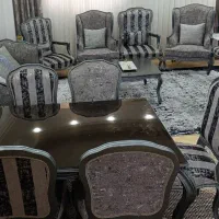 میل کلاسیک 9 نفره کوئین به همراه غذاخوری 8 نفره