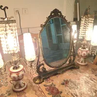 آینه و شمعدان عتیقه|کلکسیون اشیاء عتیقه|خرمآباد, |دیوار
