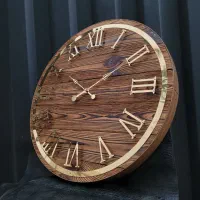 ساعت دیواری چوبی پرطرفدار قطره ۸۰ سانت رنگ عسلی|ساعت دیواری و تزئینی|تهران, آبشار تهران (دریاچه)|دیوار