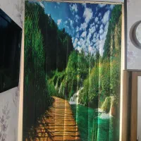 دوعدد پرده تصویری عمودی درحد نو
