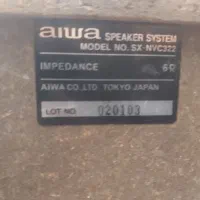 رادیوضبط 1800وات aiwa اصل ژاپن|سیستم صوتی خانگی|قنوات, |دیوار