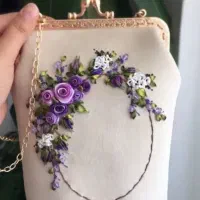 روبان دوزی مینیاتوری|کیف، کفش، کمربند|قم, باجک دو|دیوار