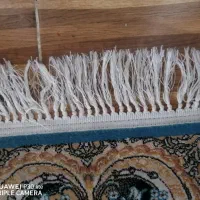 دو قالیچه آبی فیروزه ای زیبا|فرش|دزفول, |دیوار