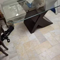 میز شیشهای 6نفره|میز و صندلی غذاخوری|تهران, زعفرانیه|دیوار