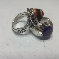 انگشترنقره یاقوت کبوداصل وباباقوری