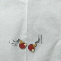 گوشواره طرح تنیس روی میز