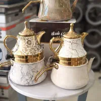 کتری قوری لعابی طرح سنگ