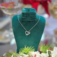 گردنبند و مدال زنجیر نقره روکش طلا پک خرس و گوی|بدلیجات|تبریز, |دیوار