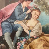 تابلونقاشی قدیمی اثر استاد یوسف نیا ۱در۱/۵۰