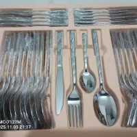 سرویس قاشق چنگال استیل|ظروف سرو و پذیرایی|شیراز, فضل‌آباد|دیوار