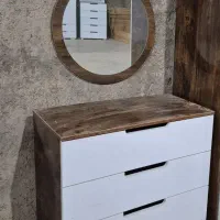 اینه گرد۶۰در ۶۰+دراوربا تعداد۴تا کشو