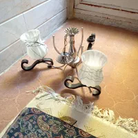 لوستر سه شاخه|لوستر و چراغ آویز|قم, تولید دارو و یخچال|دیوار