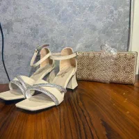 کیف کفش سایز 39 نگینی کاملا نو و بدون استفاده