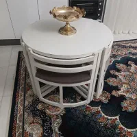 میز ناهار خوری چهار نفره کم جا|میز و صندلی غذاخوری|قزوین, |دیوار