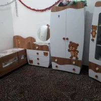 سرویس خواب کودک جنس ام دی اف مرغوب سالم، بدون تشک