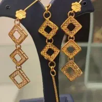 طلا گوشواره تراش ،گردنبندطرح ستاره