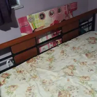 تخت چوبی فلزی عالی|تخت و سرویس خواب|رشت, چله خانه|دیوار