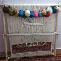 فروش دار قالی با خامه و نقشه