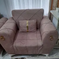 مبل ۷ نفره تمیز و سالم|مبلمان خانگی و میز عسلی|رشت, حومه رشت|دیوار