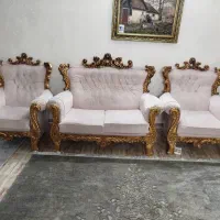 میز و مبل ۷ نفره سلطنتی|مبلمان خانگی و میز عسلی|باقرشهر, |دیوار