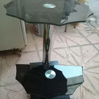 میز تلفن شیشه ای